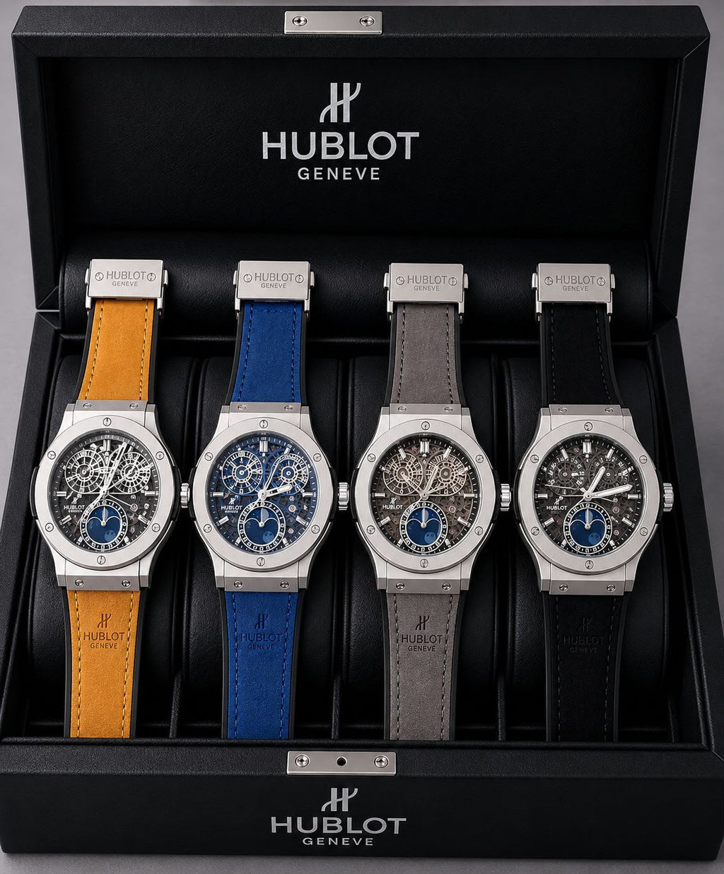 brand lether strap watch