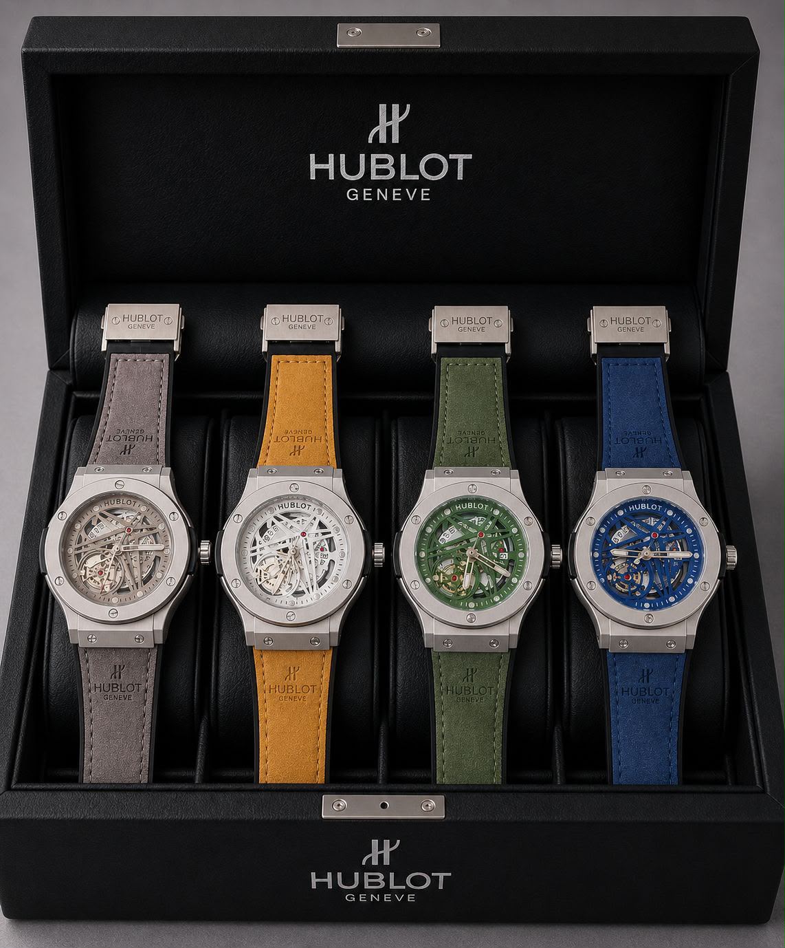 brand lether strap watch