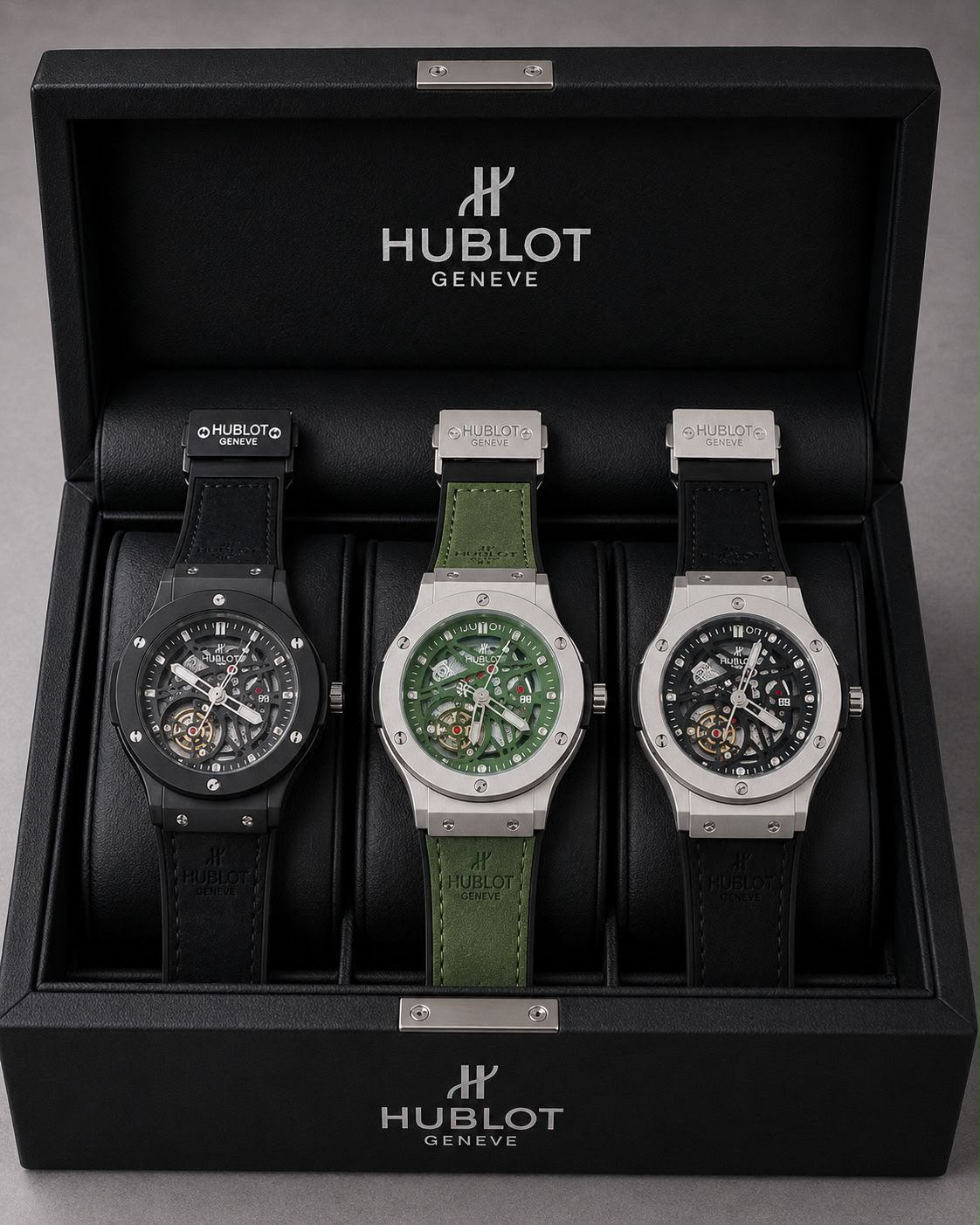 brand lether strap watch