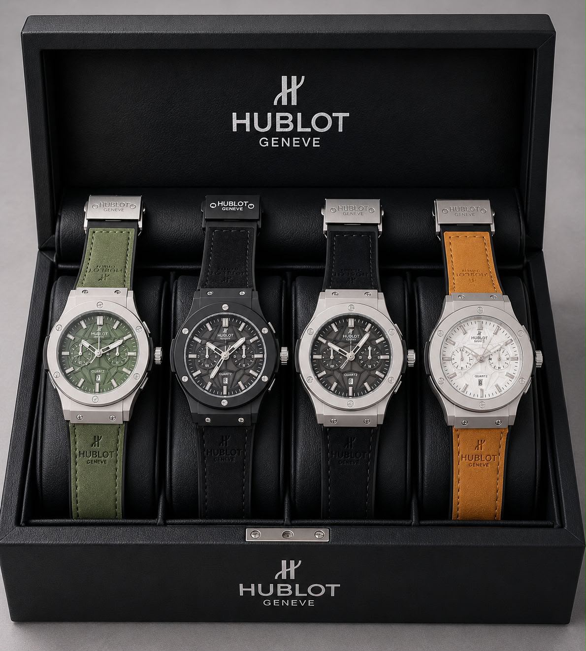 brand lether strap watch